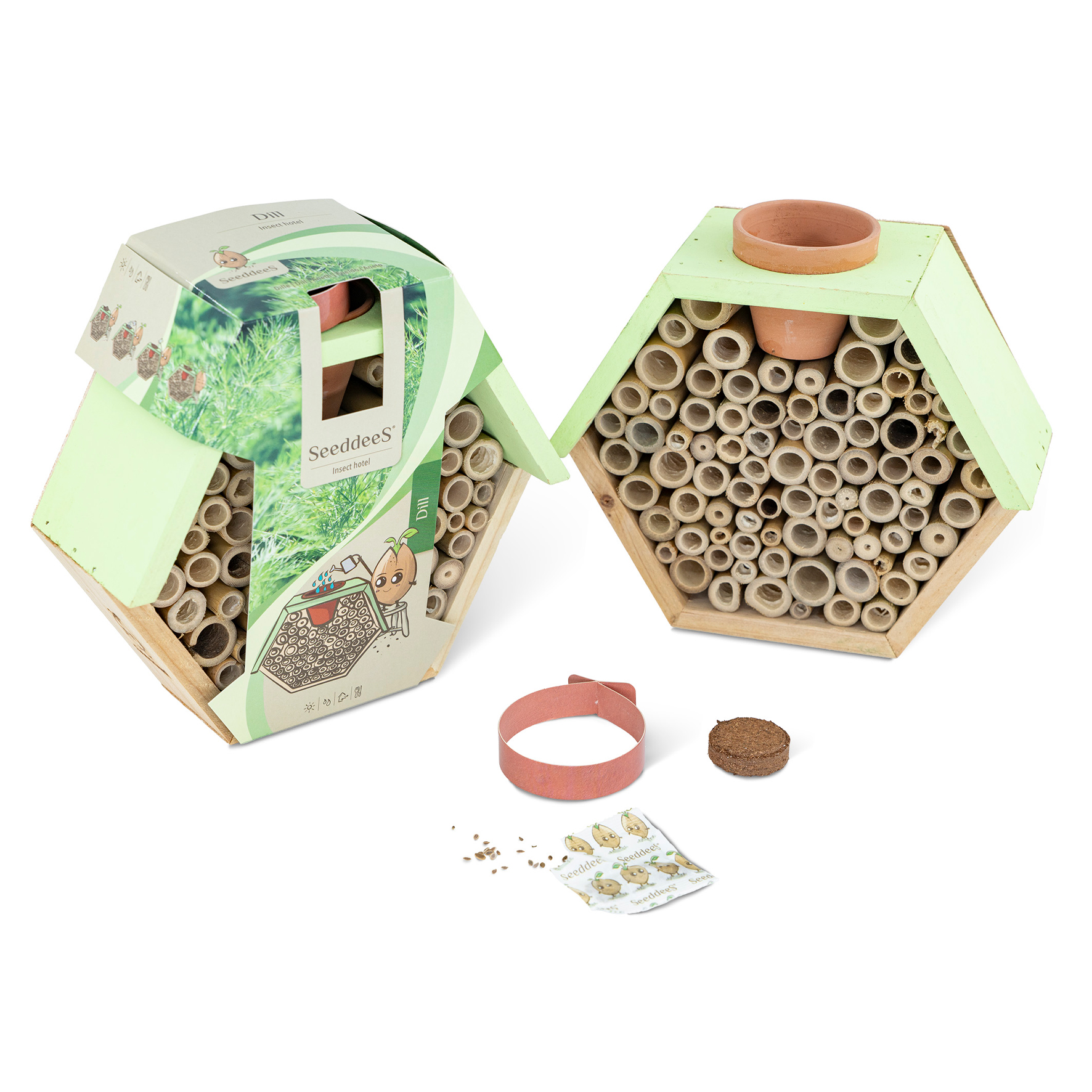 Inclusief aarde en zaadjes naar keuze