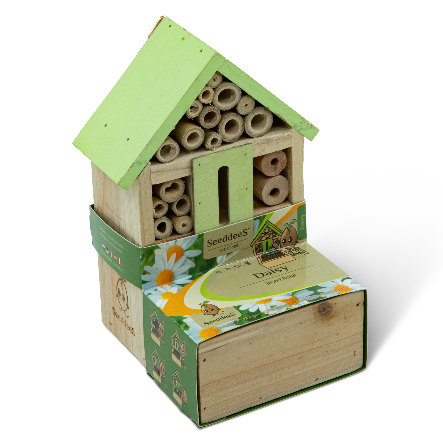 SeeddeeS Insectenhotel fronter met groen dak