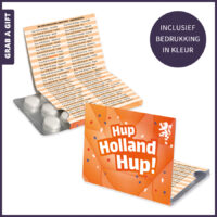 Sleeve met bedrukte flap en blister met 10 Compli'mints