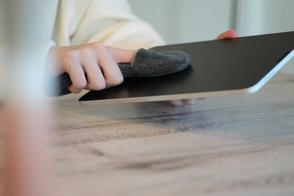 Poetsvingerling voor het reinigen van tablets