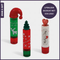 Lipbalsemsticks met 3D element op de dop bedrukken met een logo