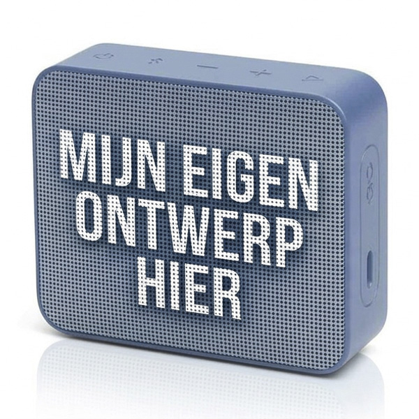 JBL Go Essential 2 Blauw met eigen bedrukking of logo opdruk in kleur