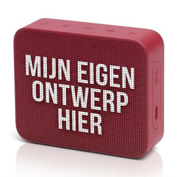 JBL Go Essential 2 Rood met eigen bedrukking of logo opdruk in kleur