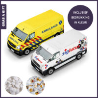 Kartonnen bestelauto met full colour bedrukking voor promotie